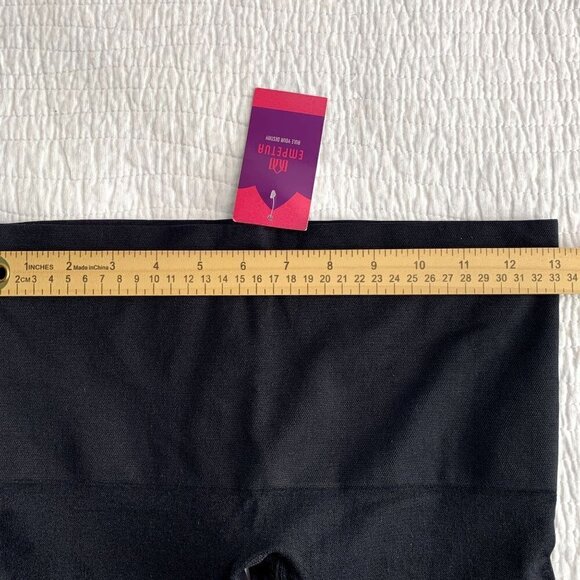 Empetua Womens Black High-Waist Shaping 7/8 Capri Leggings Shapewear SZ S NEW - Picture 3 of 8